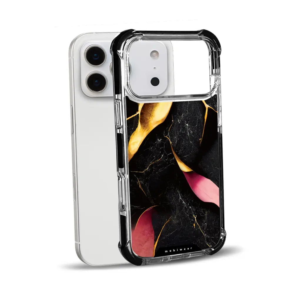 Handyhülle für iPhone 17 Pro Max mit MagSafe, Mobiwear Elite Bumper, Vergoldetes Erz