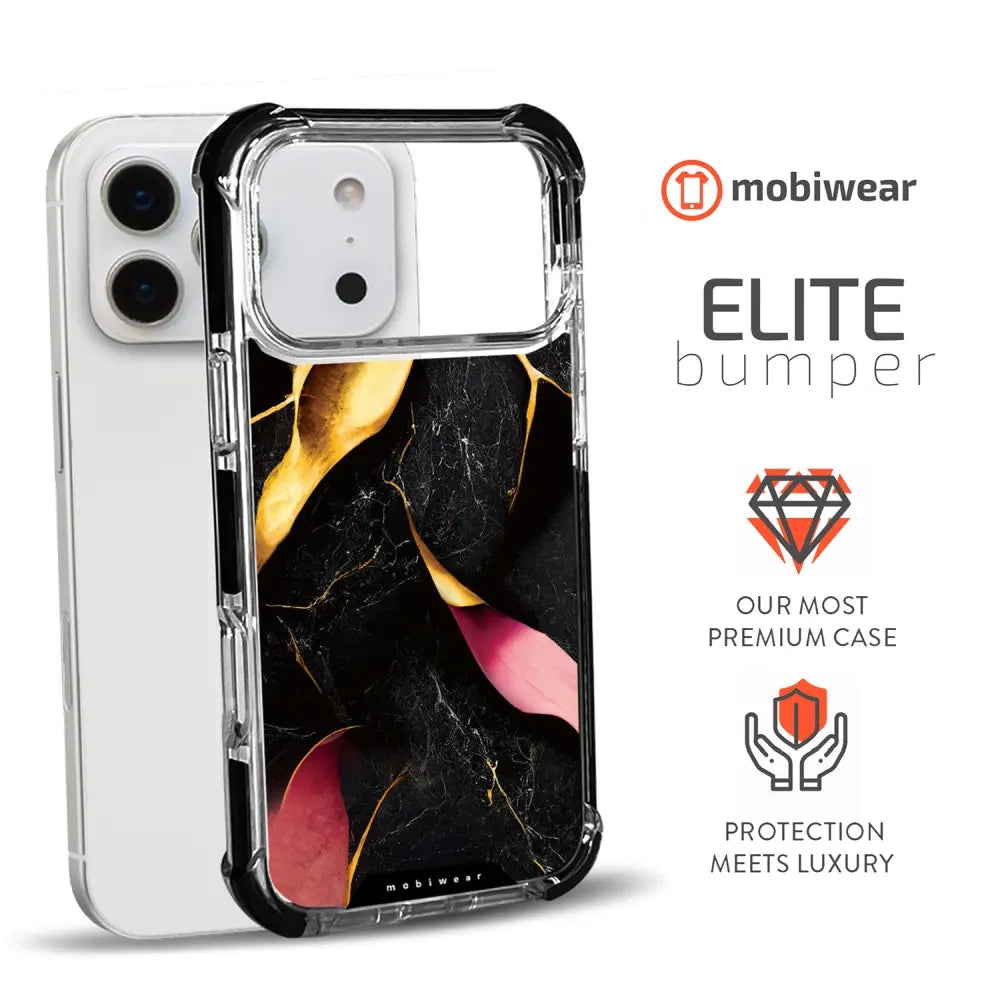 Handyhülle für iPhone 17 Pro Max mit MagSafe, Mobiwear Elite Bumper, Vergoldetes Erz