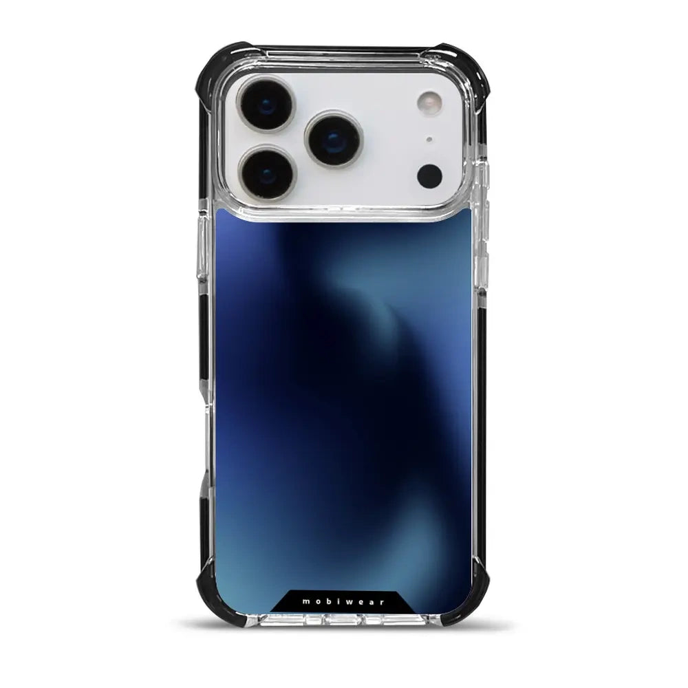Handyhülle für iPhone 17 Pro Max mit MagSafe, Mobiwear Elite Bumper, Dunkelblau