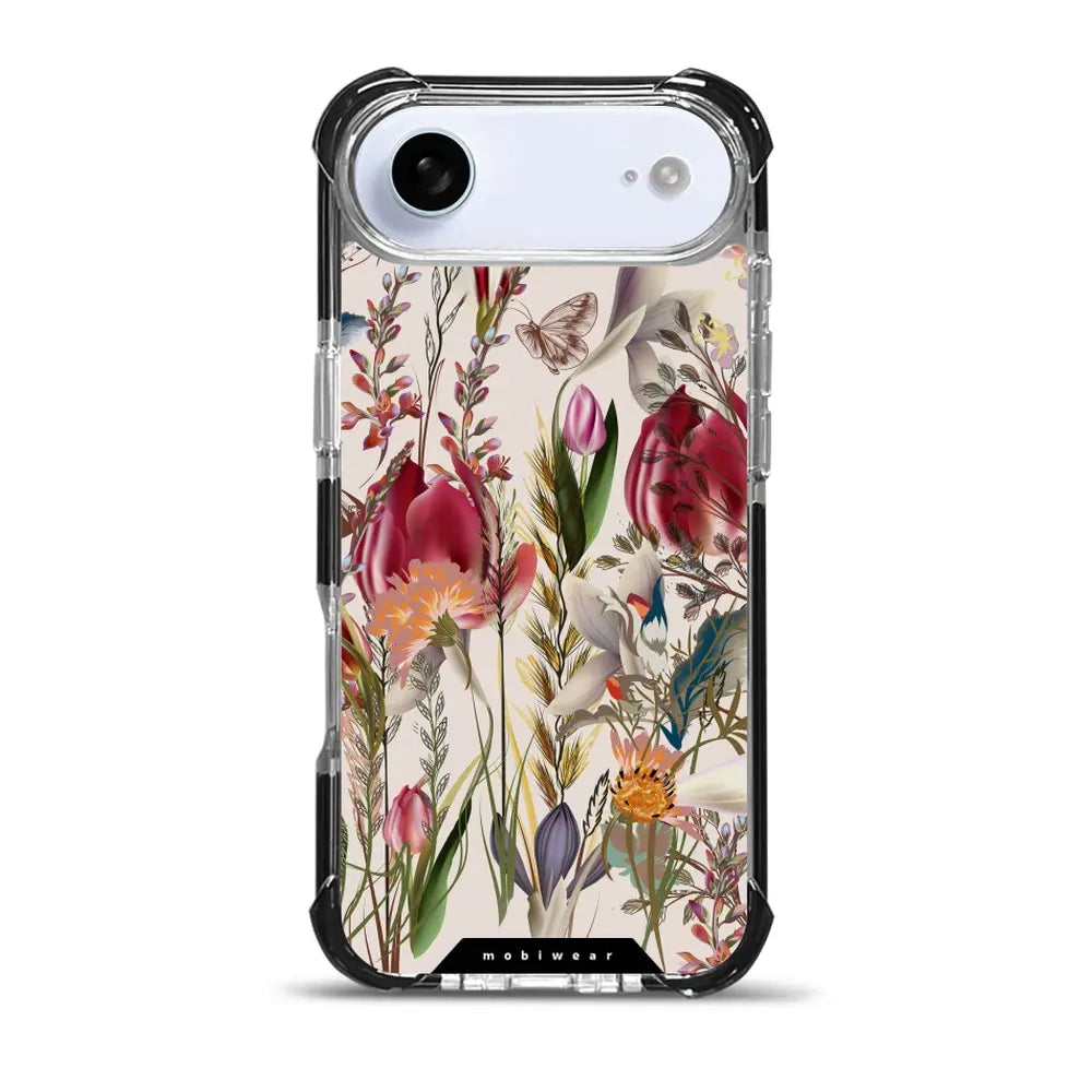 Handyhülle für iPhone Air mit MagSafe, Mobiwear Elite Bumper, Blumenstrauß