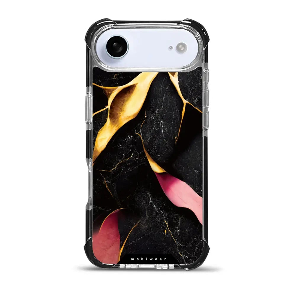 Handyhülle für iPhone Air mit MagSafe, Mobiwear Elite Bumper, Vergoldetes Erz