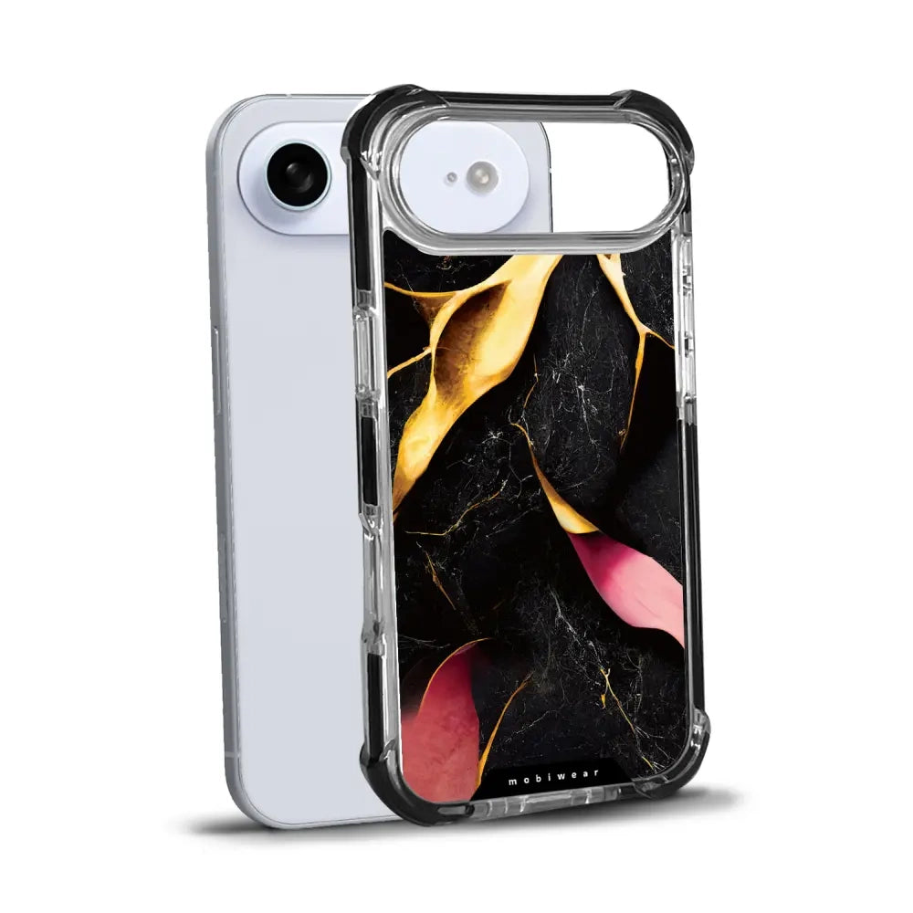 Handyhülle für iPhone Air mit MagSafe, Mobiwear Elite Bumper, Vergoldetes Erz