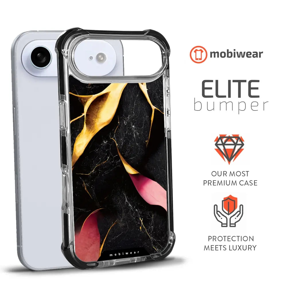 Handyhülle für iPhone Air mit MagSafe, Mobiwear Elite Bumper, Vergoldetes Erz