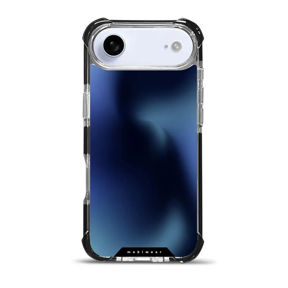 Handyhülle für iPhone Air mit MagSafe, Mobiwear Elite Bumper, Dunkelblau