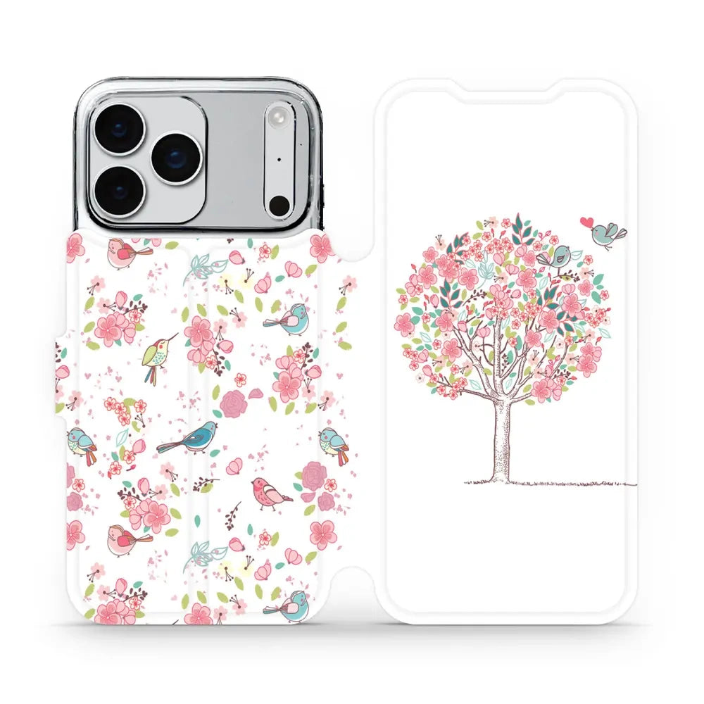 Handyhülle mit klappe für iPhone 17 Pro Max, Mobiwear Book, Rosa Hain
