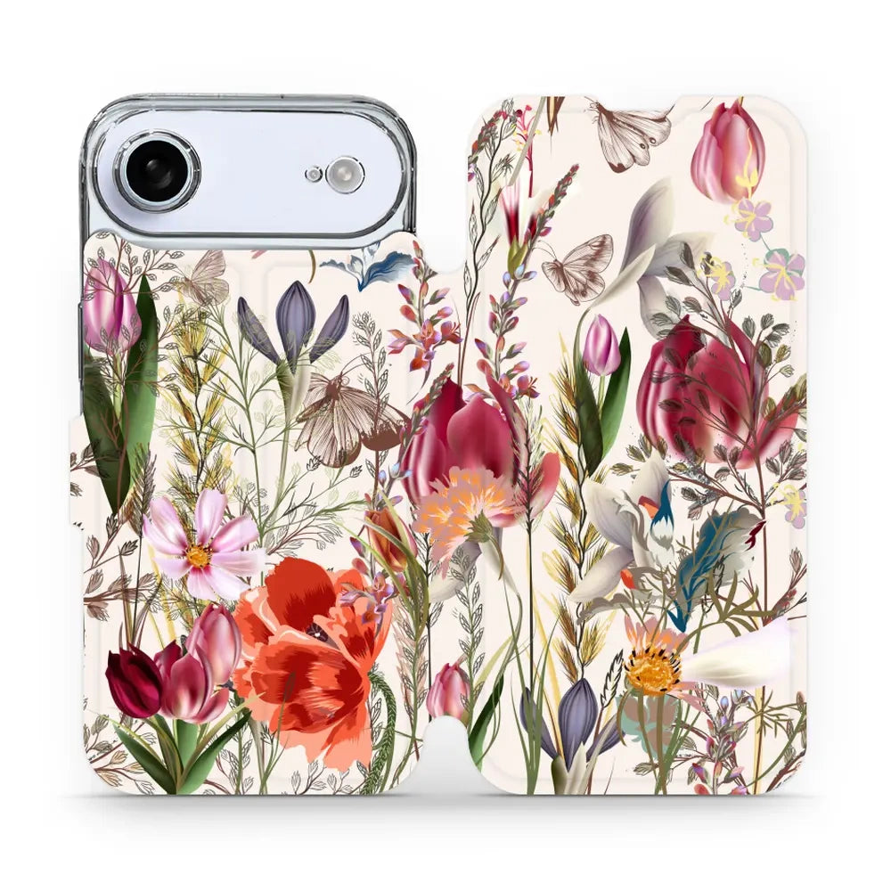 Handyhülle mit klappe für iPhone Air, Mobiwear Book, Blumenstrauß