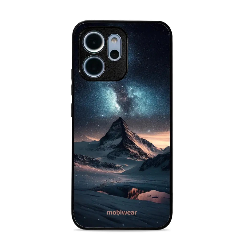 Handyhülle für Oppo Reno 14 F, Mobiwear Glossy Case, Nachtberg