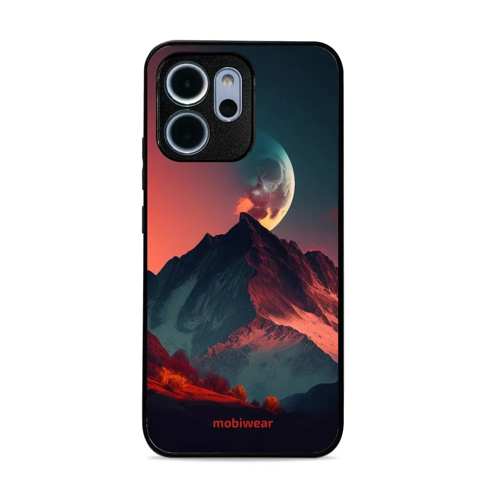 Handyhülle für Oppo Reno 14 FS, Mobiwear Glossy Case, Gebirgsdämmerung