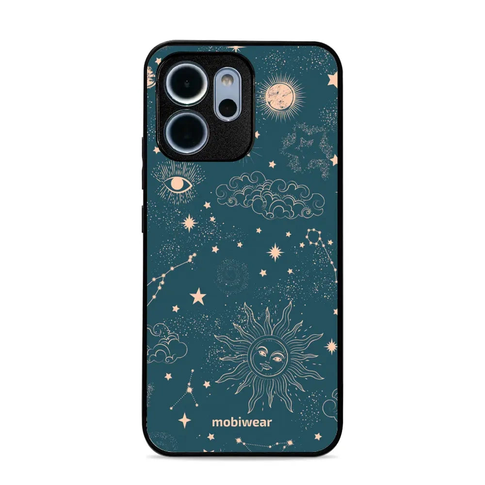Handyhülle für Oppo Reno 14 FS, Mobiwear Glossy Case, Astraler Staub