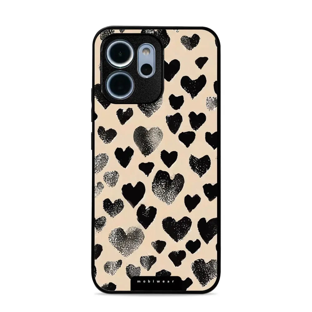 Handyhülle für Oppo Reno 14 FS, Mobiwear Glossy Case, Beige Liebe
