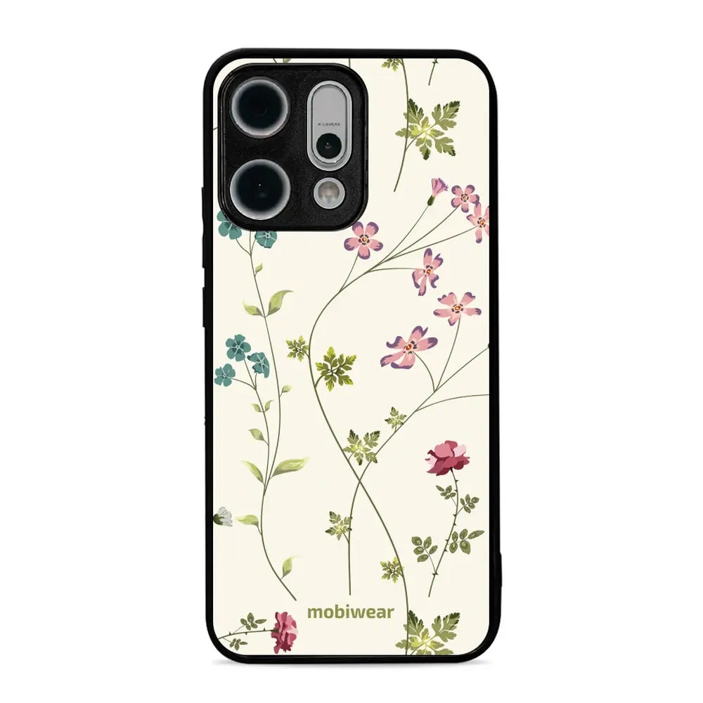 Handyhülle für Oppo Reno 14, Mobiwear Glossy Case, Idyllische Blüte