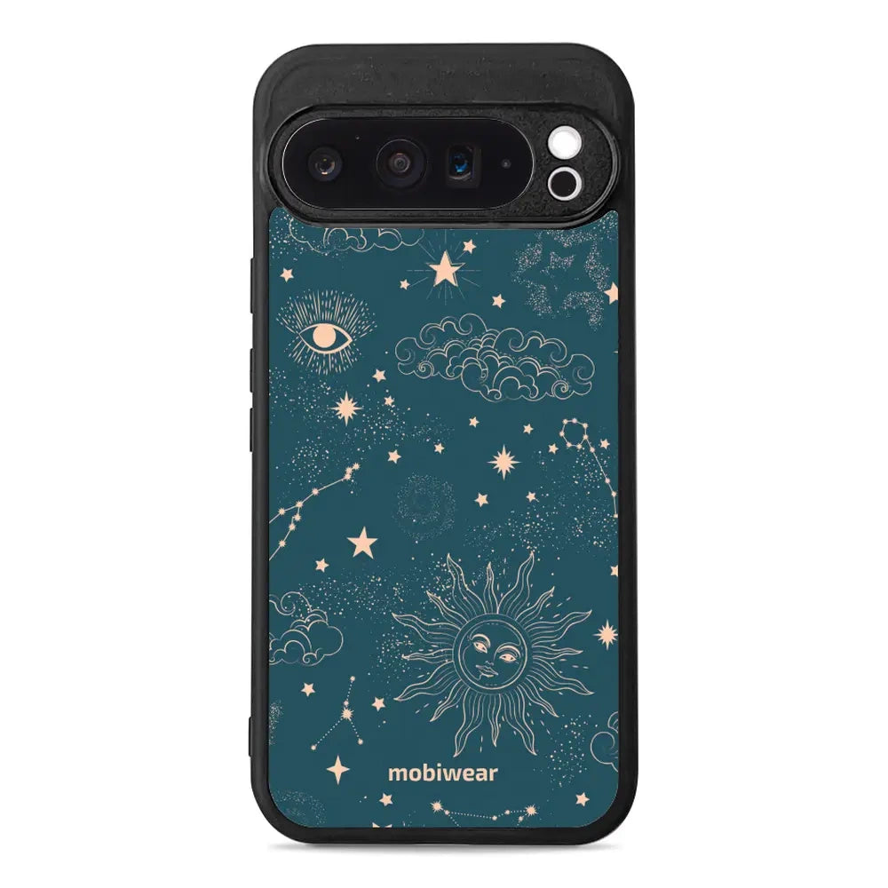 Handyhülle für Google Pixel 9 Pro XL, Mobiwear Glossy Case, Astraler Staub