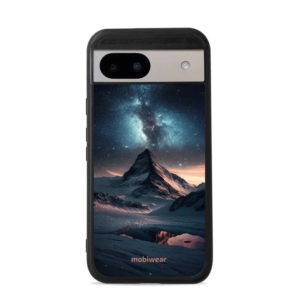 Handyhülle für Google Pixel 8a, Mobiwear Glossy Case, Nachtberg