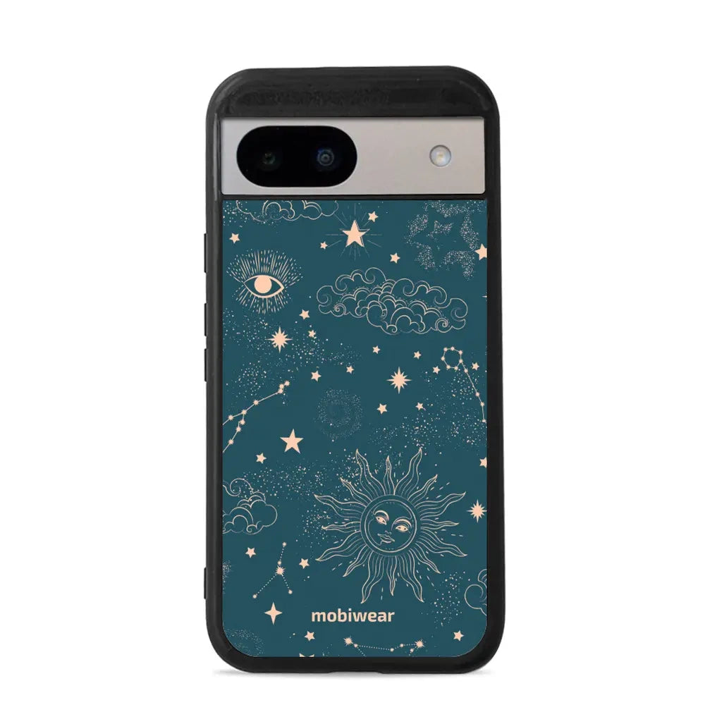 Handyhülle für Google Pixel 8a, Mobiwear Glossy Case, Astraler Staub