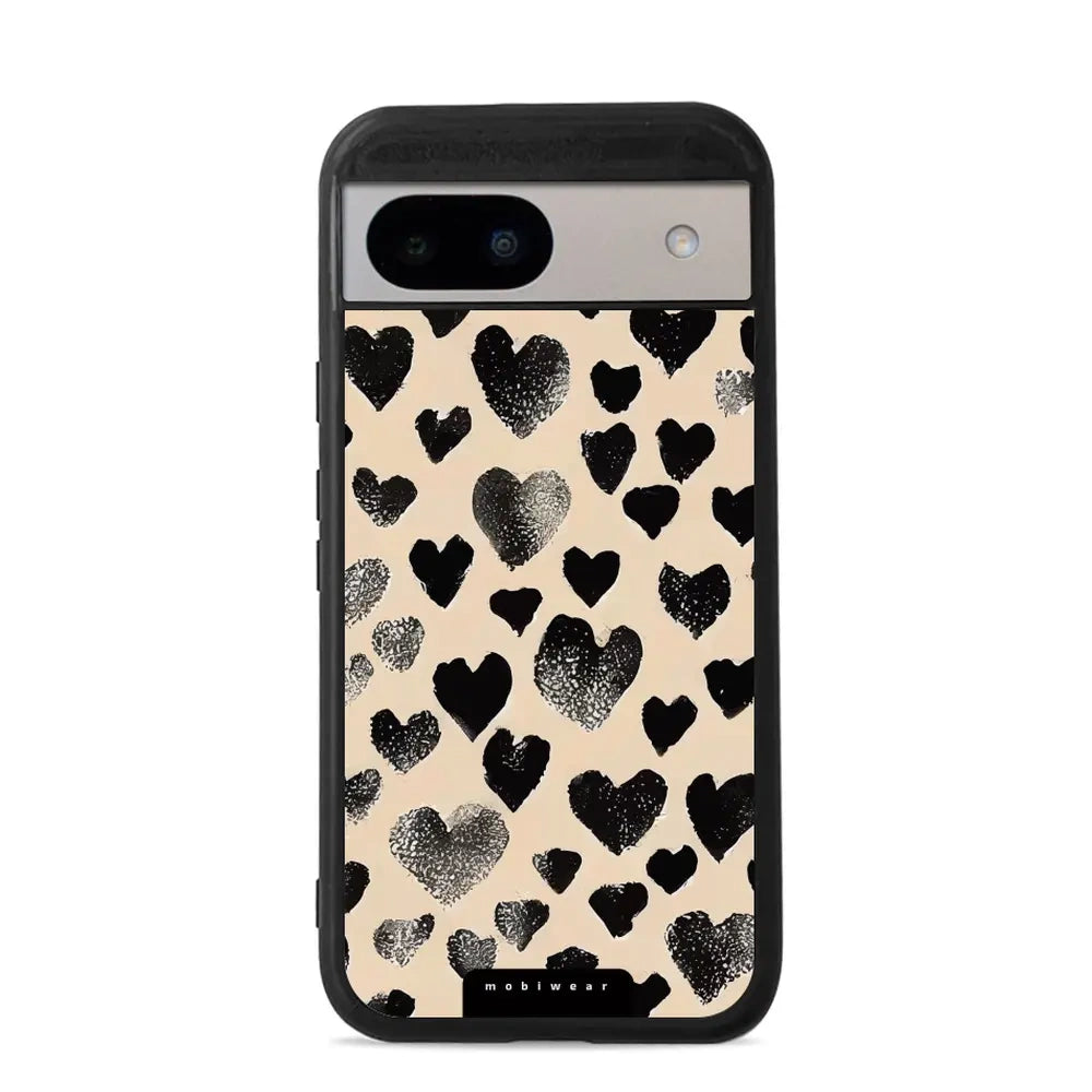 Handyhülle für Google Pixel 8a, Mobiwear Glossy Case, Beige Liebe