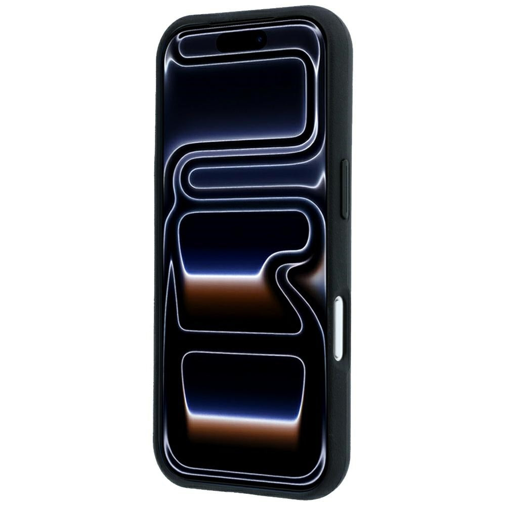 Handyhülle für iPhone 18 Pro / 17 Pro, BMW M Blue Perfo Metal Logo mit MagSafe, Schwarz (5/8)