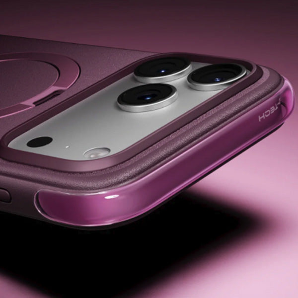 Handyhülle für iPhone 18 Pro / 17 Pro, Torras Ostand Q3 Air Essential mit MagSafe, Violett (5/7)