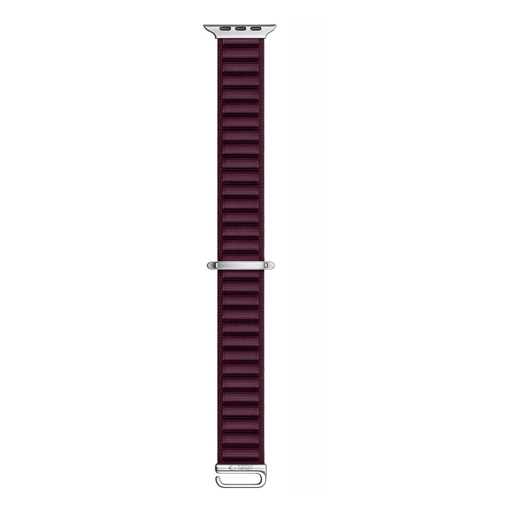 Armband für Apple Watch 49/46/45/44 mm, Tech Protect Nylon Pro, Burgunderrot (4/9)