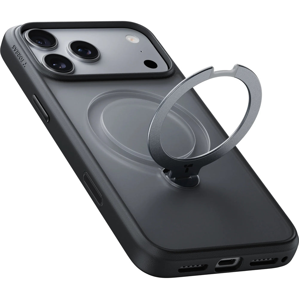 Handyhülle für iPhone 18 Pro Max / 17 Pro Max Torras Ostand Q3 Spin, Schwarz (4/6)