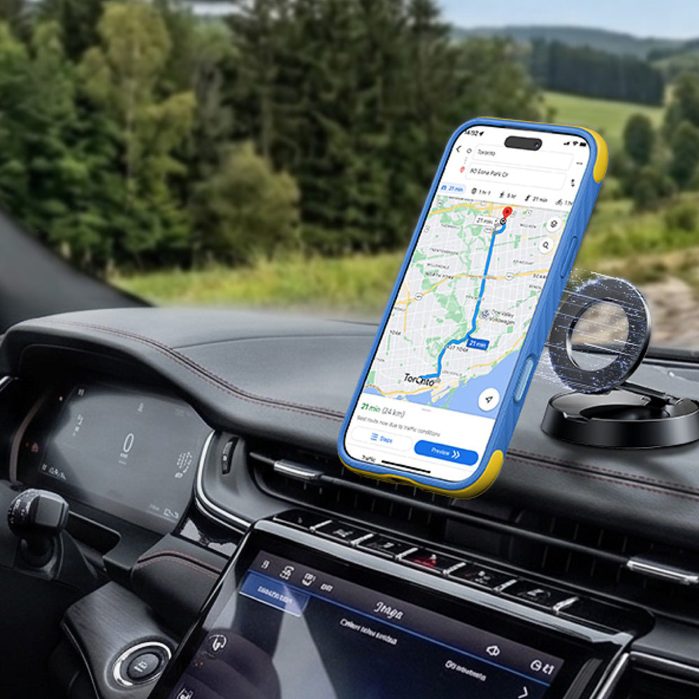 Handyhülle für iPhone 18 Pro Max / 17 Pro Max Torras Ostand Q3 Rugg, Blau (4/7)