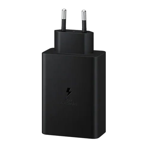 Wandladegerät Samsung Power Adapter Trio EP-T6530NBEGEU 65W PD 1x USB-A, 2x USB-C, schwarz