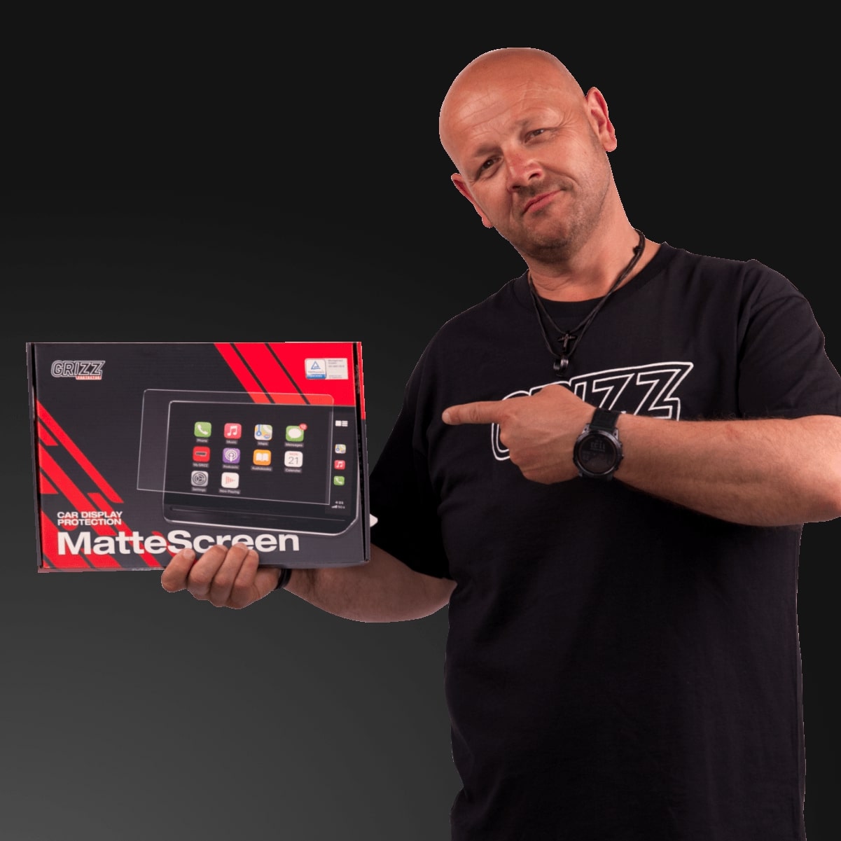 Matte Autodisplayfolie für Mercedes EQE Widescreen (2022-2025), Grizz Protector