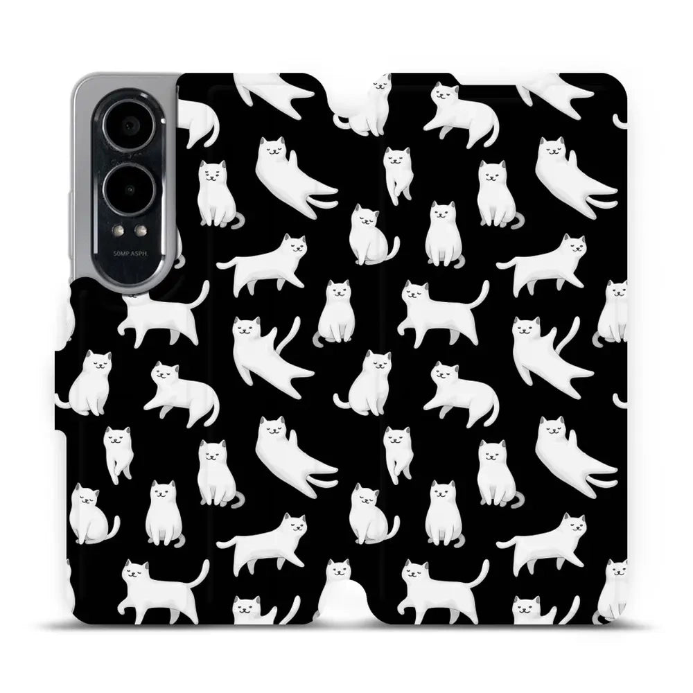 Handyhülle mit klappe für OnePlus Nord CE4 Lite 5G, Mobiwear Book, Luna-Kätzchen