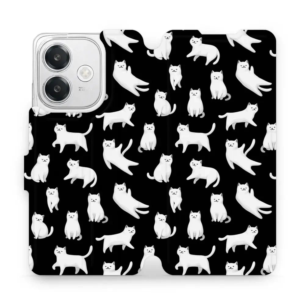 Handyhülle mit klappe für Oppo A40, Mobiwear Book, Luna-Kätzchen