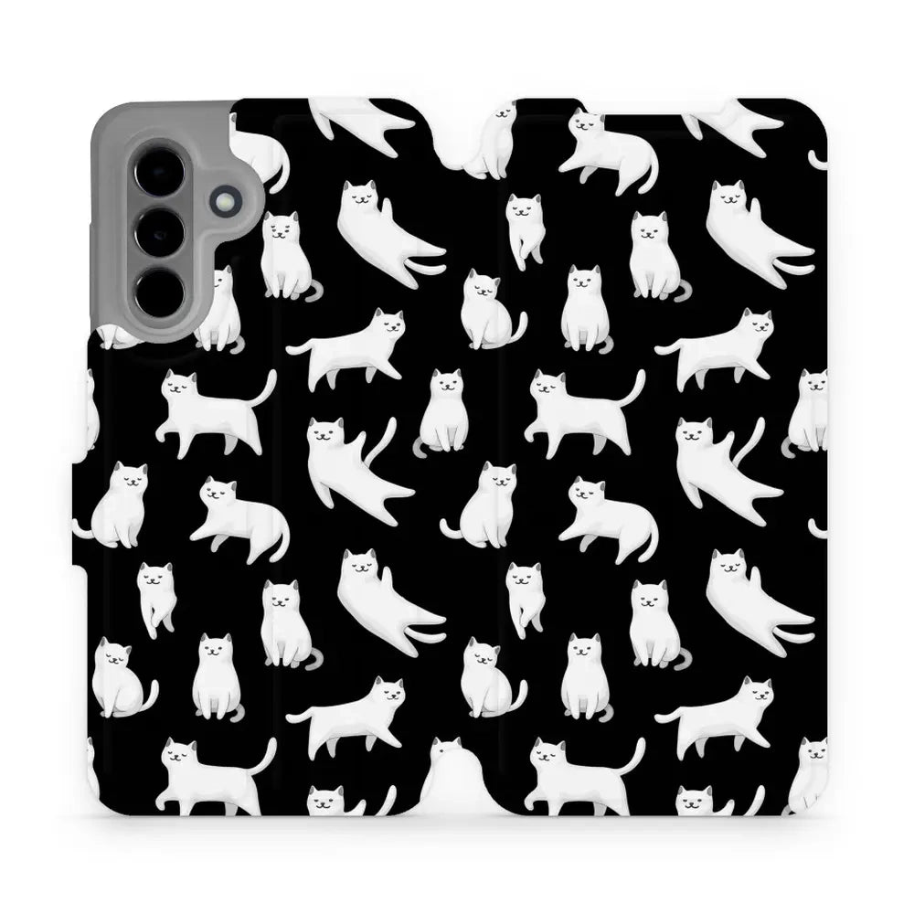Handyhülle mit klappe für Galaxy A26 5G, Mobiwear Book, Luna-Kätzchen