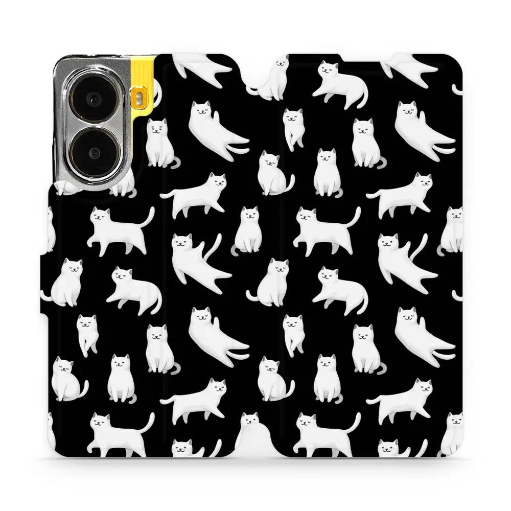 Handyhülle mit klappe für Xiaomi POCO X7 Pro, Mobiwear Book, Luna-Kätzchen