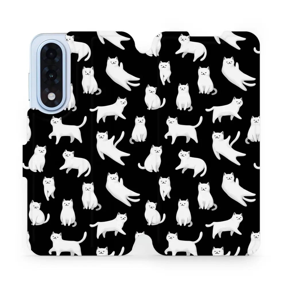 Handyhülle mit klappe für OnePlus Nord CE5 5G, Mobiwear Book, Luna-Kätzchen
