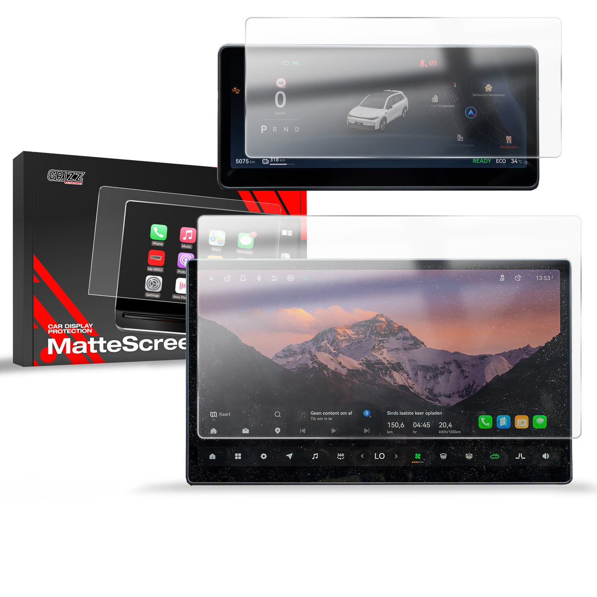 Matte Autodisplayfolie für Leapmotor C10 14,6" (2025-2026), Grizz Protector