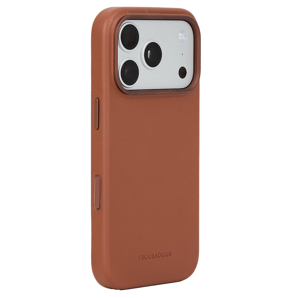 Handyhülle für iPhone 18 Pro, Troubadour Full Leather Case für MagSafe, Braun (1/8)