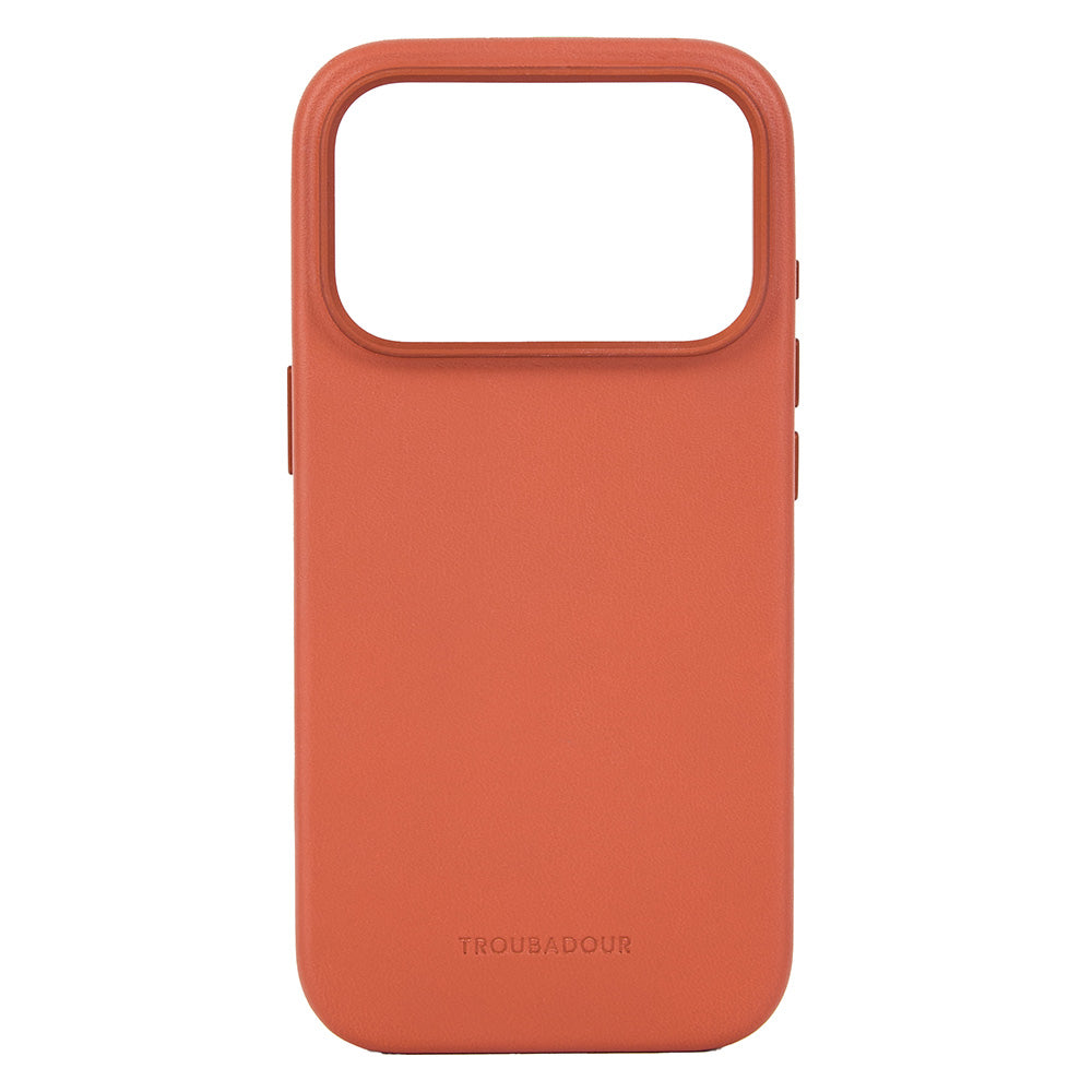 Handyhülle für iPhone 18 Pro, Troubadour Full Leather Case für MagSafe, Rostbraun (5/8)