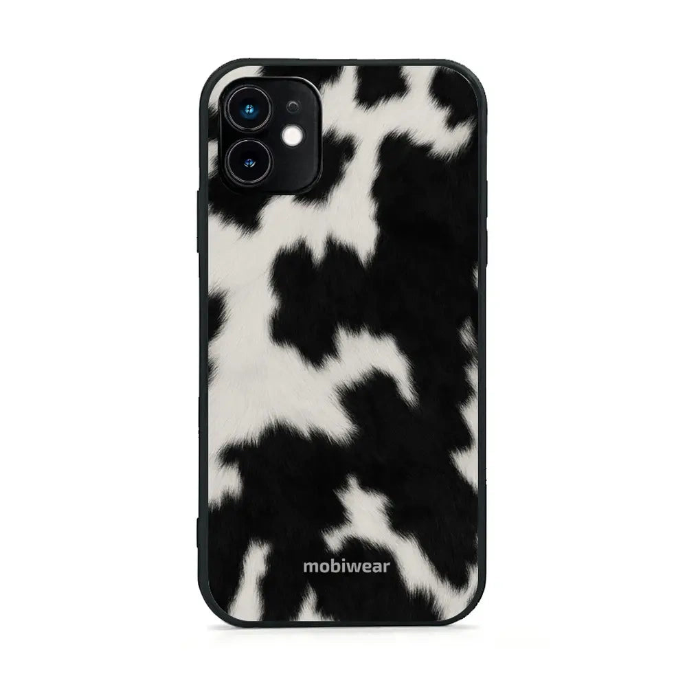 Handyhülle für iPhone 11, Mobiwear Glossy Case, Kuhfell-Optik