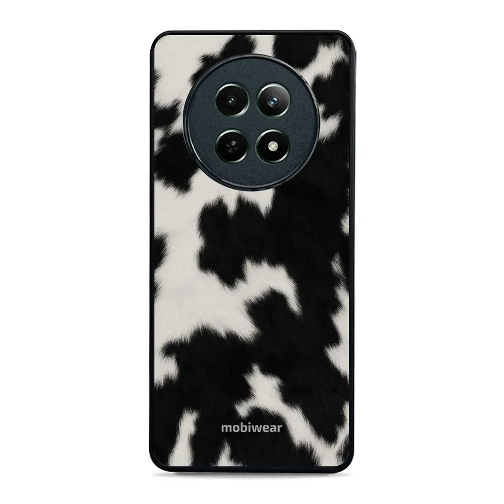 Handyhülle für Realme 12 5G, Mobiwear Glossy Case, Kuhfell-Optik