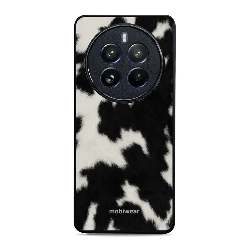 Handyhülle für Realme 12 Pro, Mobiwear Glossy Case, Kuhfell-Optik