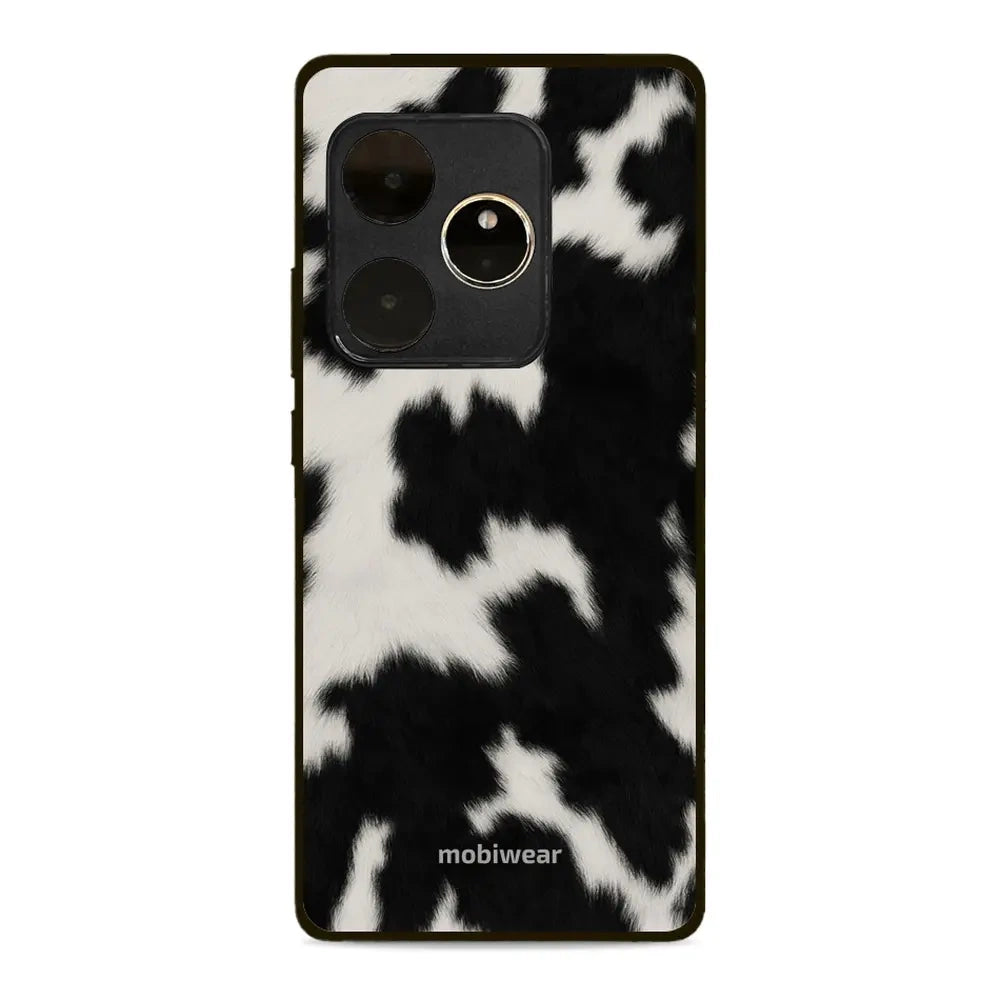 Handyhülle für Realme GT 6, Mobiwear Glossy Case, Kuhfell-Optik