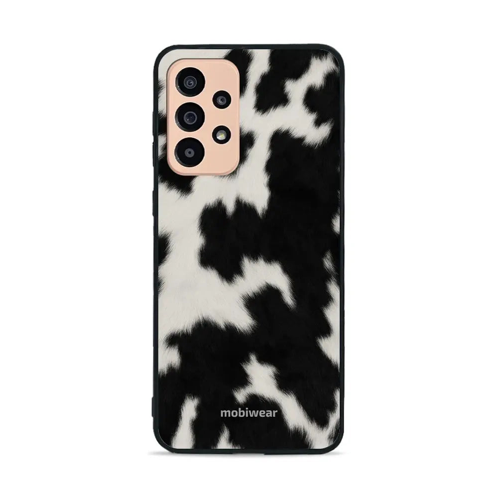 Handyhülle für Galaxy A33 5G, Mobiwear Glossy Case, Kuhfell-Optik