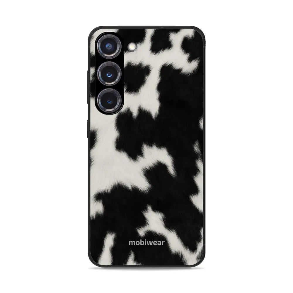 Handyhülle für Galaxy S23 Plus, Mobiwear Glossy Case, Kuhfell-Optik