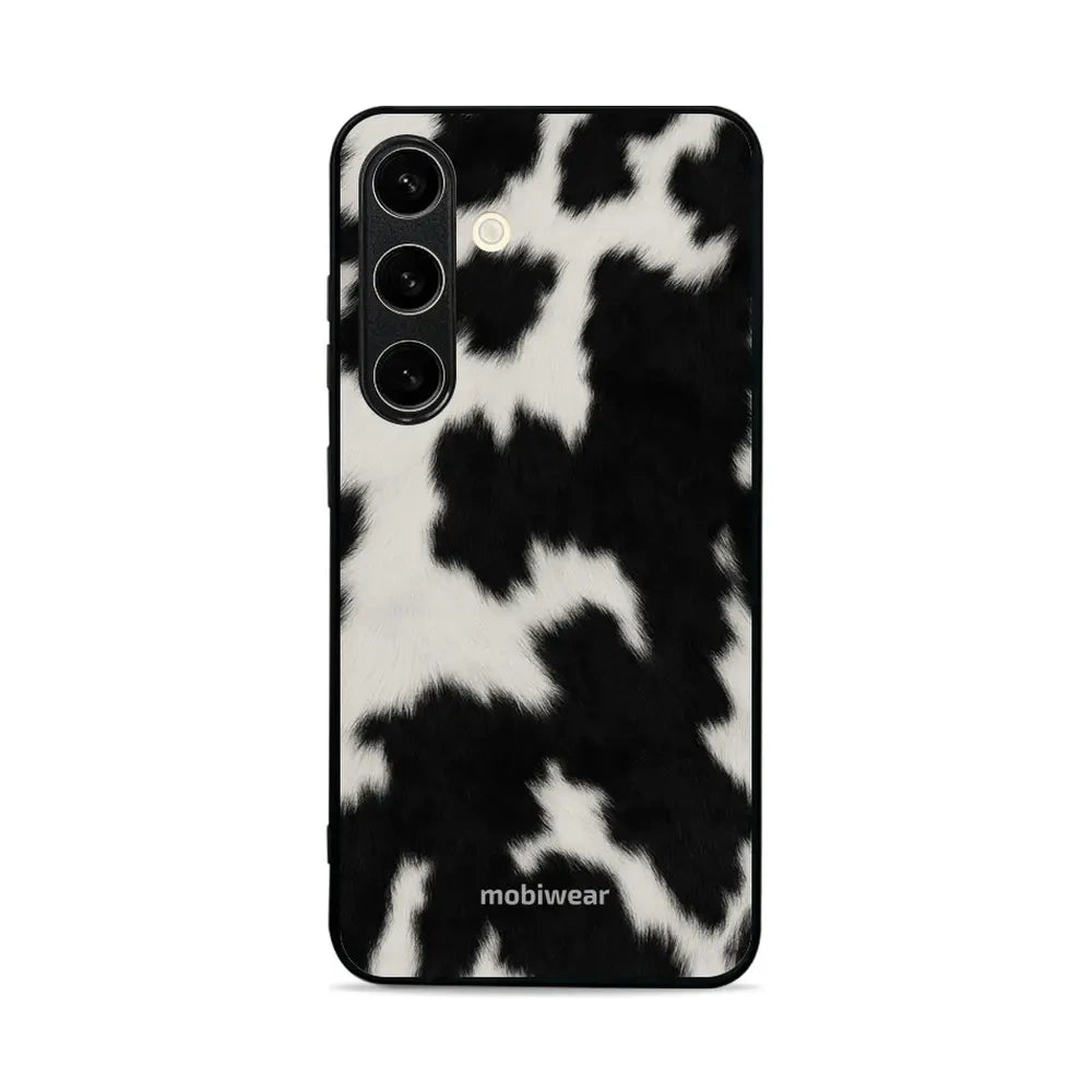Handyhülle für Galaxy S24, Mobiwear Glossy Case, Kuhfell-Optik