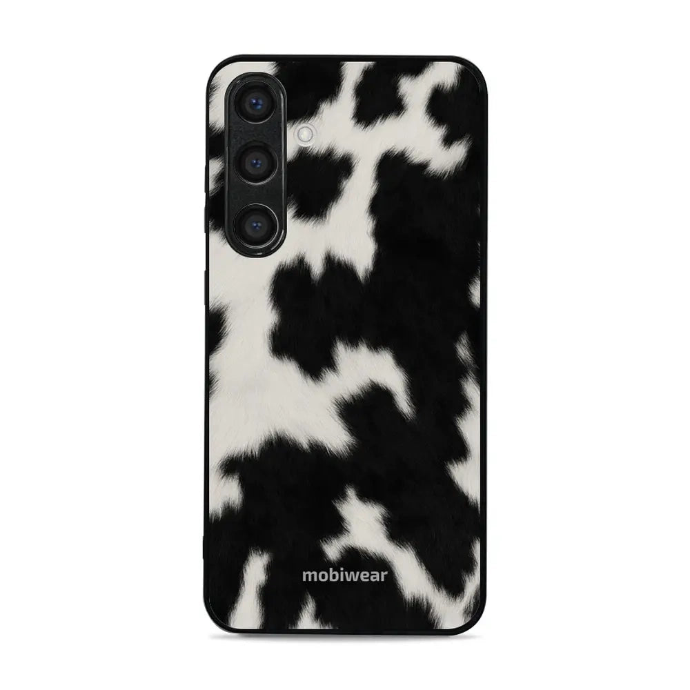 Handyhülle für Galaxy S24 Plus, Mobiwear Glossy Case, Kuhfell-Optik
