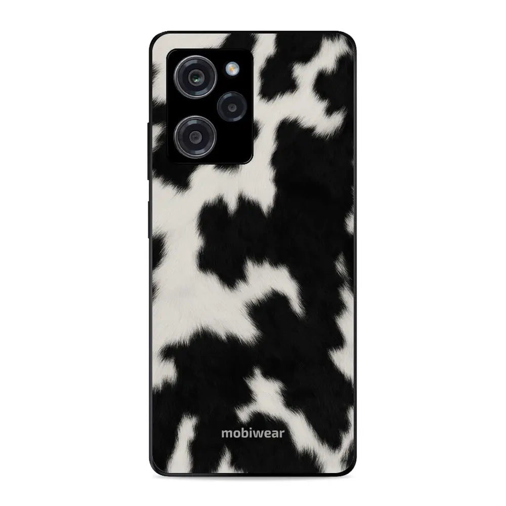 Handyhülle für Xiaomi POCO X5 Pro, Mobiwear Glossy Case, Kuhfell-Optik