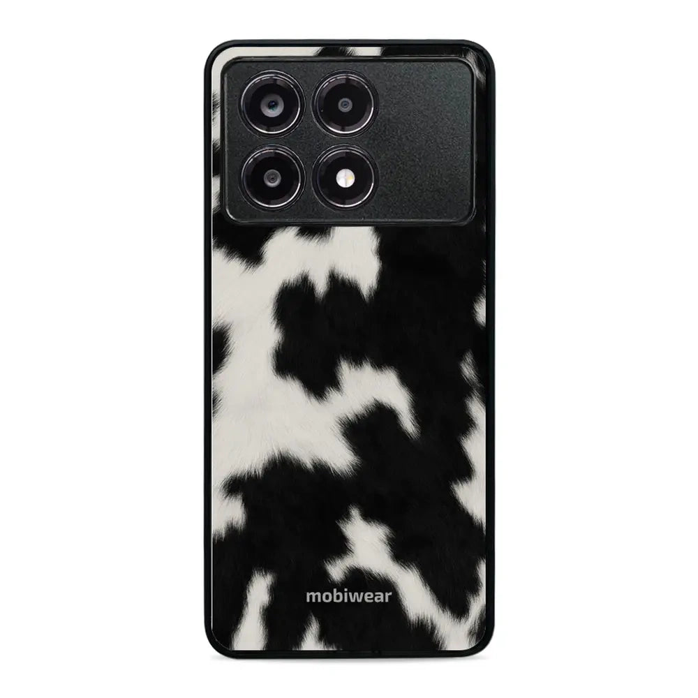 Handyhülle für Xiaomi POCO X6 Pro, Mobiwear Glossy Case, Kuhfell-Optik
