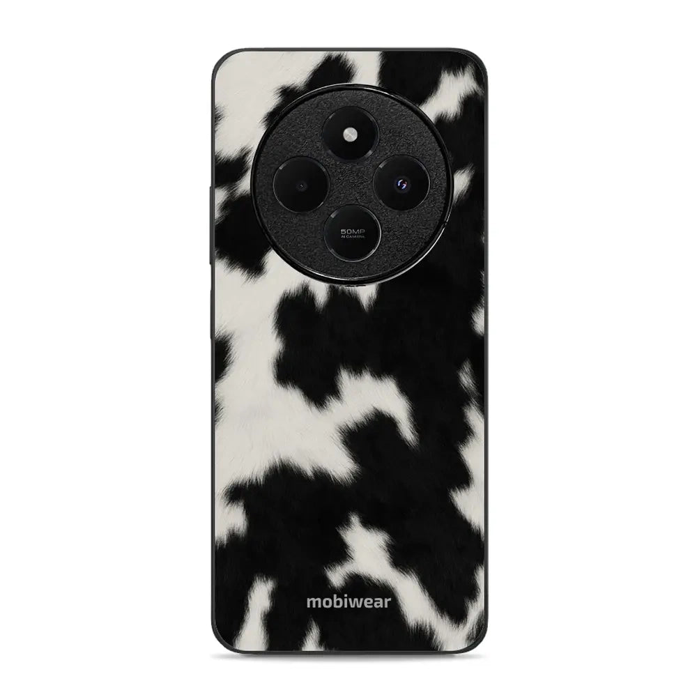 Handyhülle für Xiaomi Redmi 14C 4G, Mobiwear Glossy Case, Kuhfell-Optik