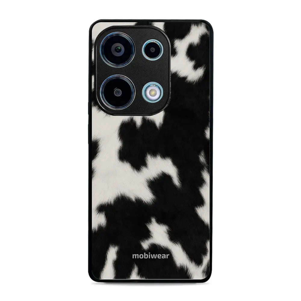 Handyhülle für Xiaomi Redmi Note 13 Pro 4G, Mobiwear Glossy Case, Kuhfell-Optik