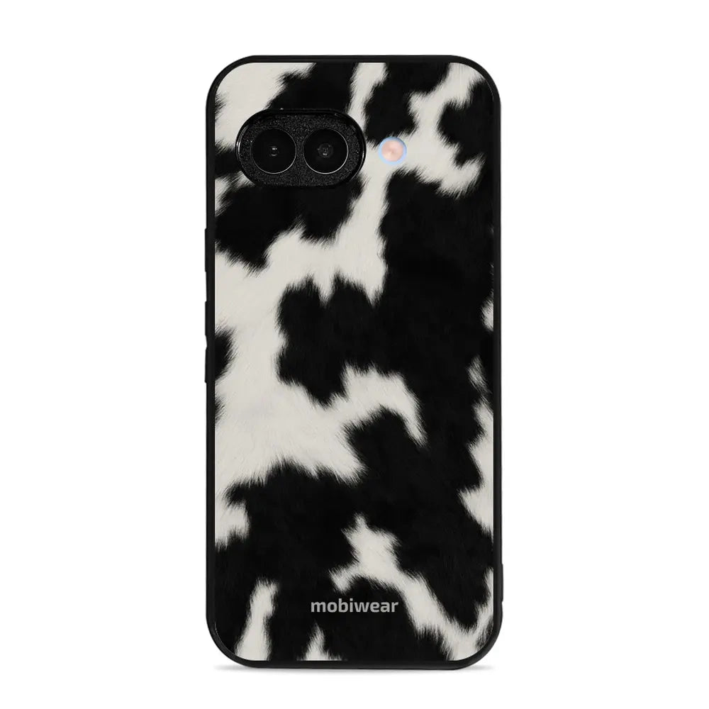 Handyhülle für Google Pixel 9a, Mobiwear Glossy Case, Kuhfell-Optik