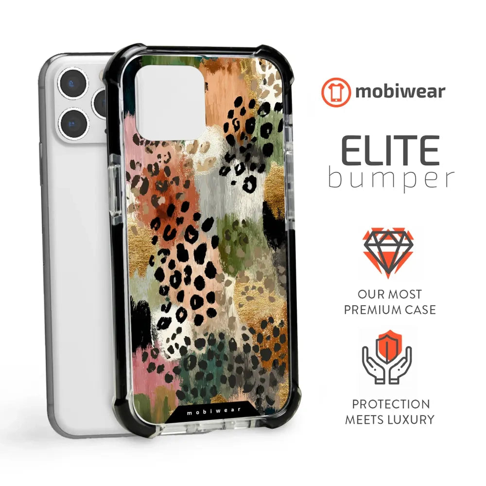 Handyhülle für iPhone 11 Pro mit MagSafe, Mobiwear Elite Bumper, Malerische Tupfen
