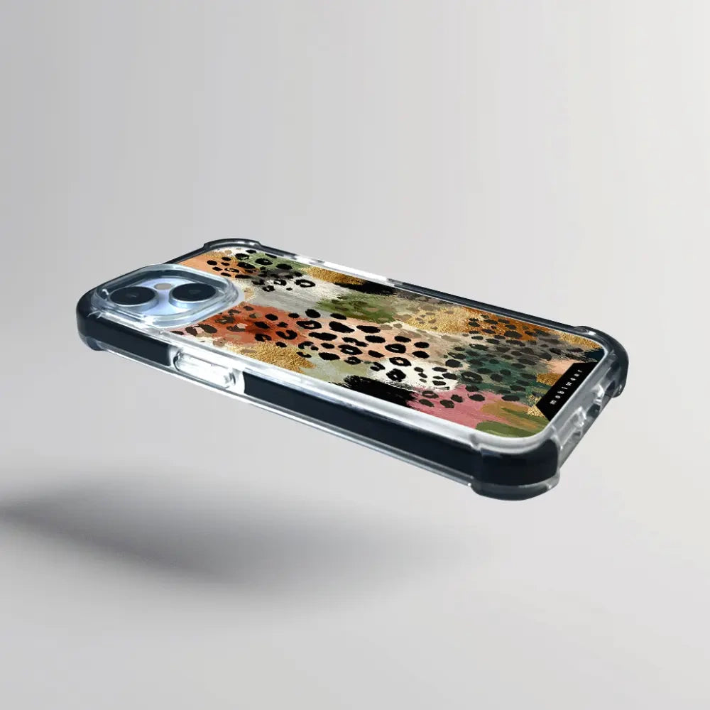 Handyhülle für iPhone 12 Pro Max mit MagSafe, Mobiwear Elite Bumper, Malerische Tupfen