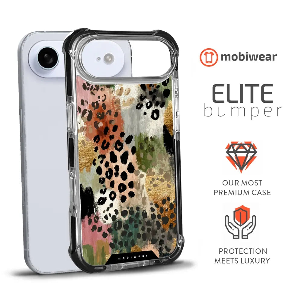 Handyhülle für iPhone Air mit MagSafe, Mobiwear Elite Bumper, Malerische Tupfen